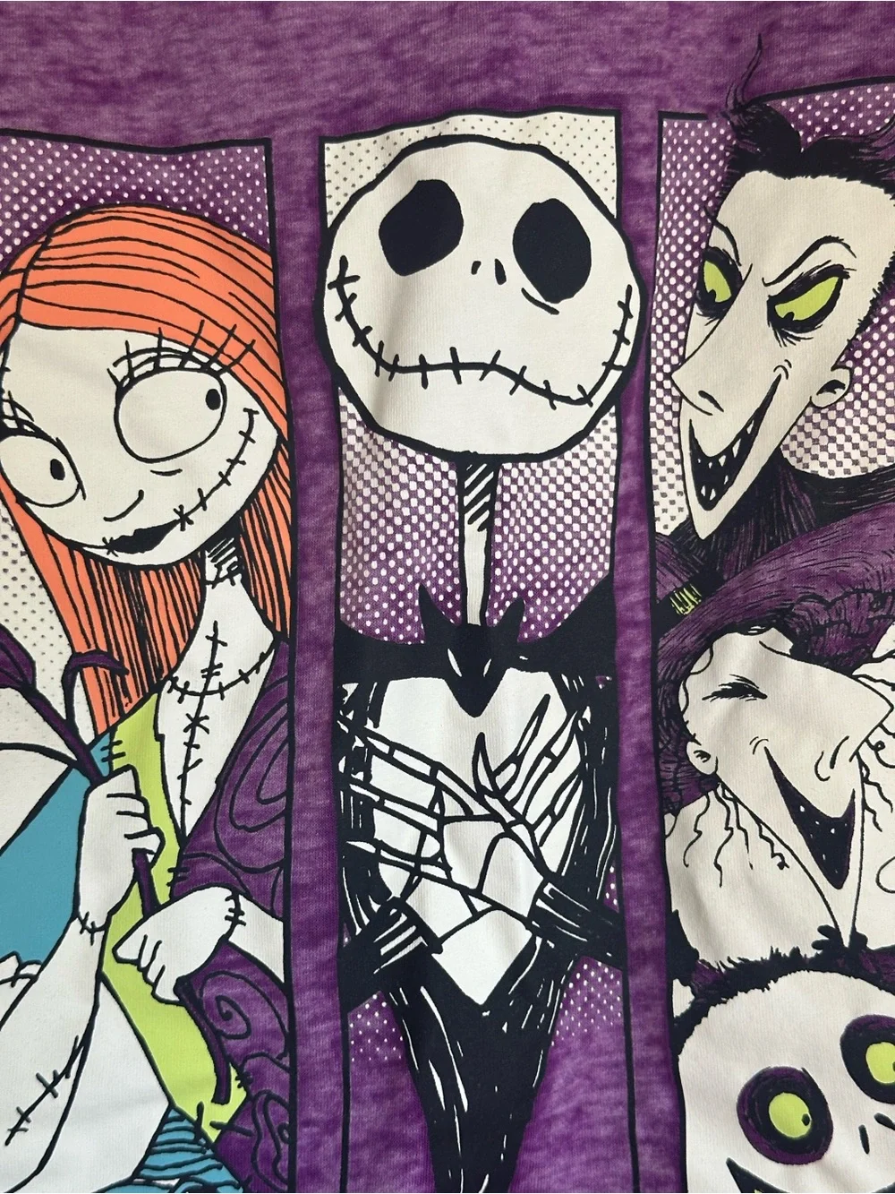 Purple The Nightmare Before Christmas Graphic Tee